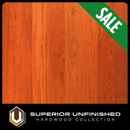 Unfinished Brazilian Cherry Select & Better (Clear Mixed) Hardwood Flooring