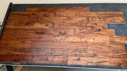 4 3/4" x 9/16" Engineered Acacia Toffee Hand-Scraped Hardwood Flooring
