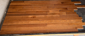 3 1/4 x 3/4 Red Oak Tumbleweed Stain Prefinished Hardwood Flooring