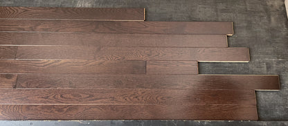 3 1/4 x 3/4 Solid Oak Midnight Stain Prefinished Hardwood Flooring
