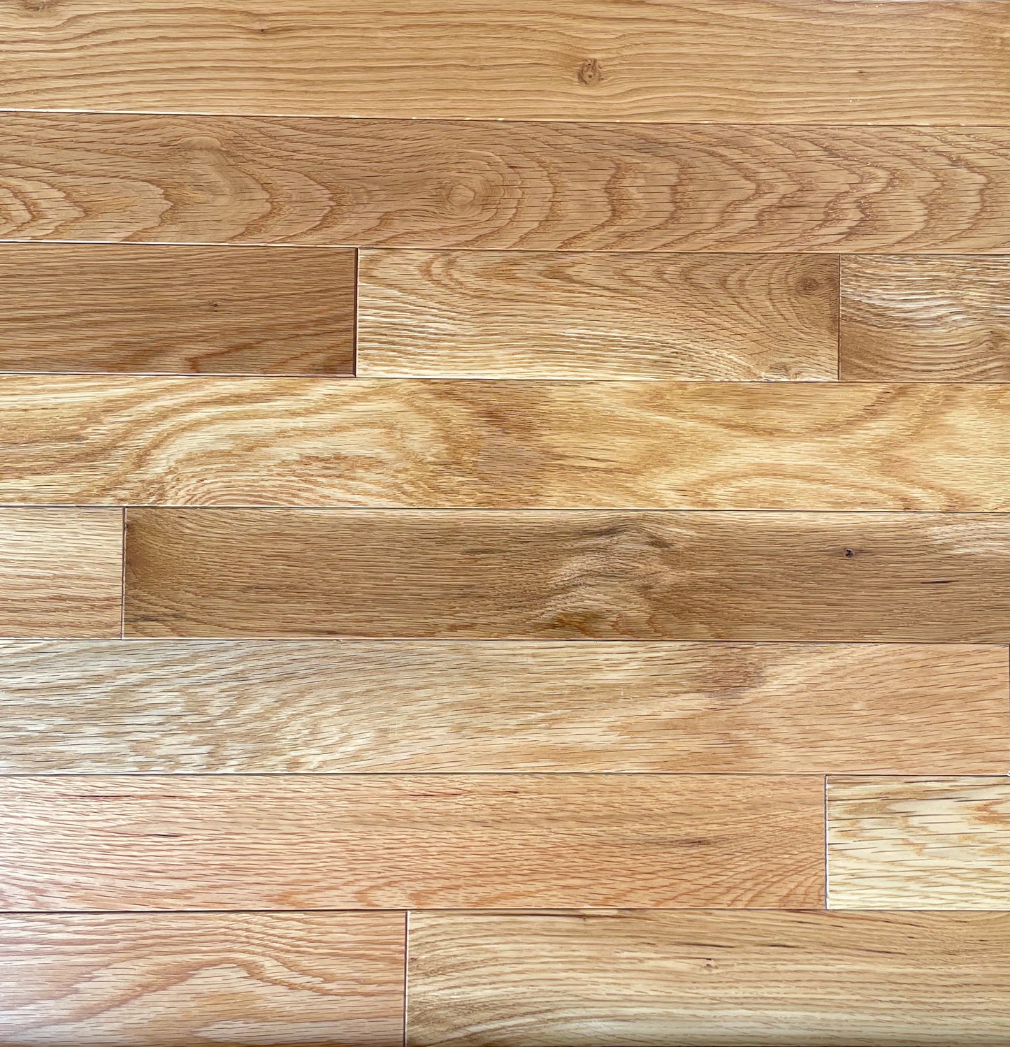 3 1/4 x 3/4" Solid White Oak Natural Stain Prefinished Hardwood Flooring