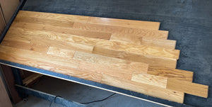 2 1/4 x 3/4 White Oak Natural Stain Prefinished Hardwood Flooring