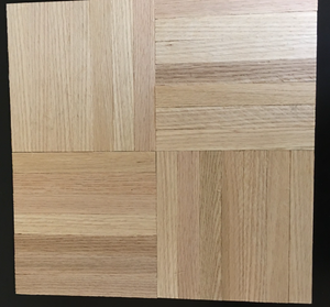 12 x 12 x 5/16" Solid White Oak Unfinished Parquet Hardwood Flooring