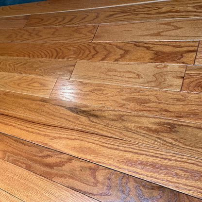 3 1/4" x 3/4" Solid Oak Cinnamon Stain Prefinished Hardwood Flooring