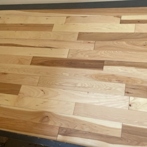 3 1/4 x 3/4 Hickory Natural Stain Prefinished Hardwood Flooring