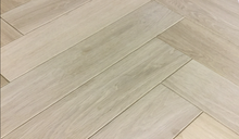 Load image into Gallery viewer, Solid White Oak Unfinished Herringbone Hardwood Flooring -- Multiple Sizes Available
