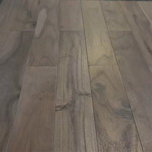 6 1/2" x 9/16" Engineered Asian Walnut Flooring Chelsea Grey Stain Hardwood Flooring