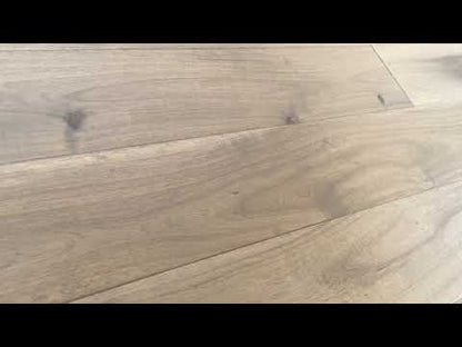 6 1/2" x 9/16" Engineered Asian Walnut Flooring Chelsea Grey Stain Hardwood Flooring