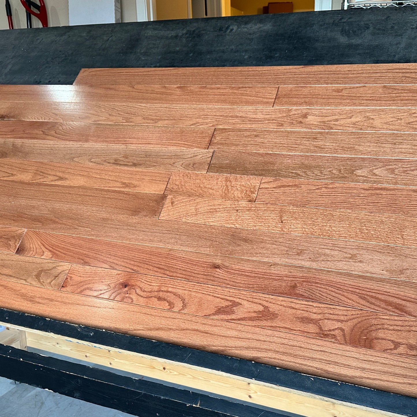 3 1/4 x 3/4 Solid Oak Bistre Stain Prefinished Hardwood Flooring