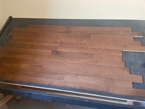 3 1/4 x 3/4 White Oak Metro Brown Stain Prefinished Hardwood Flooring