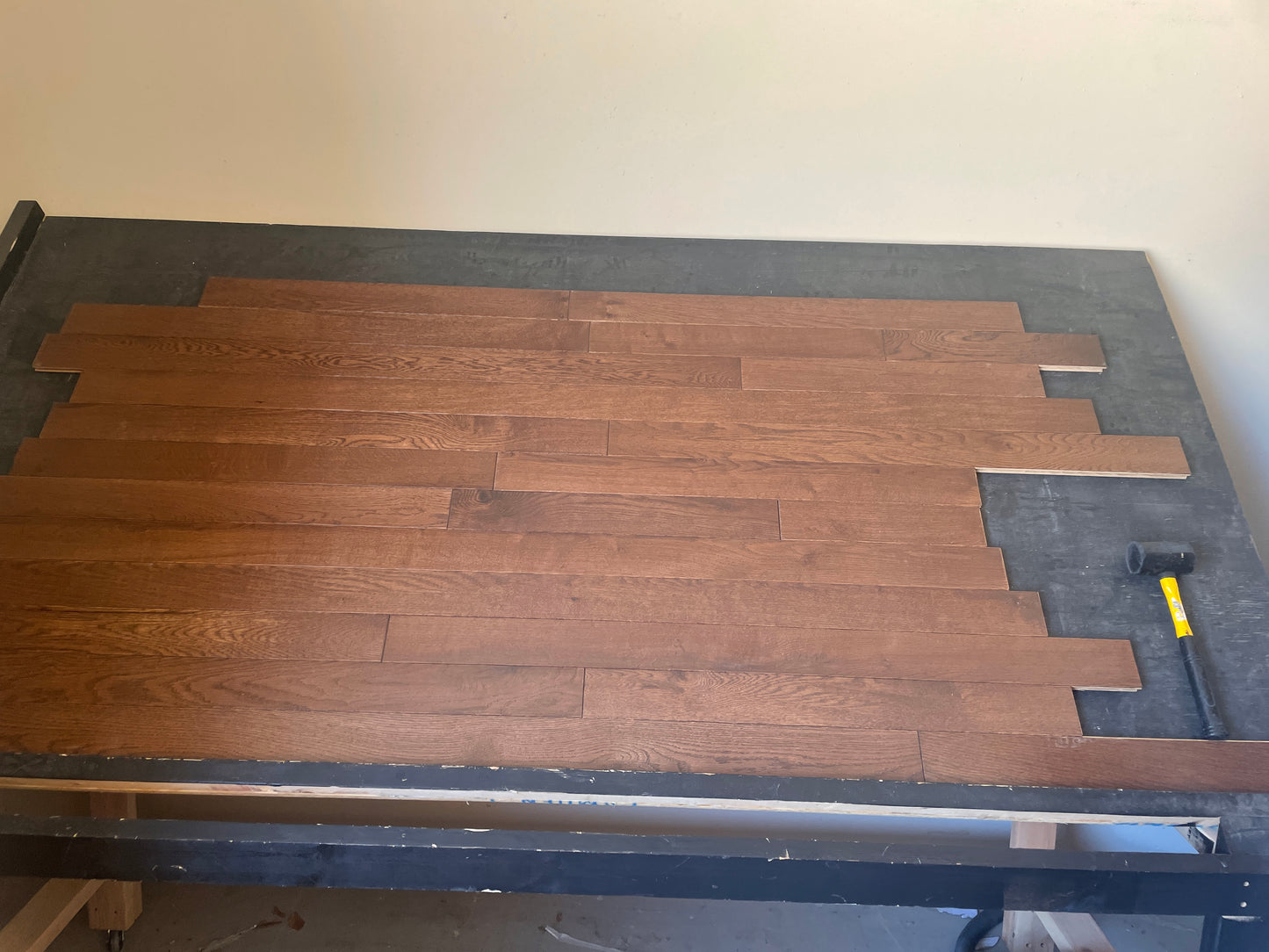 3 1/4 x 3/4 White Oak Metro Brown Stain Prefinished Hardwood Flooring