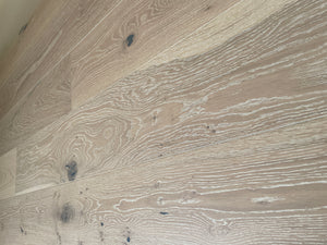 7 1/2" x 1/2" Engineered European White Oak White Rose Stain Hardwood Flooring
