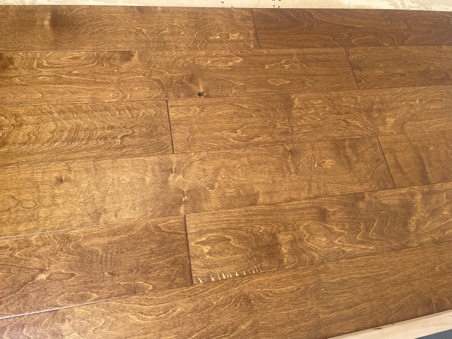 6 1/2" x 3/8" Engineered Birch Golden Beach Stain Hardwood Flooring