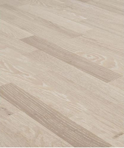 7 1/5" x 1/2" 3 Strip Design Engineered Oak Ivory & Cream Stain Hardwood Flooring